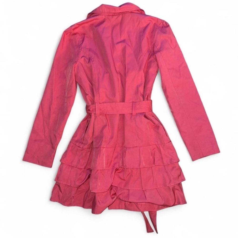 Pink Trench Coat with Belt - Picture 2 of 3